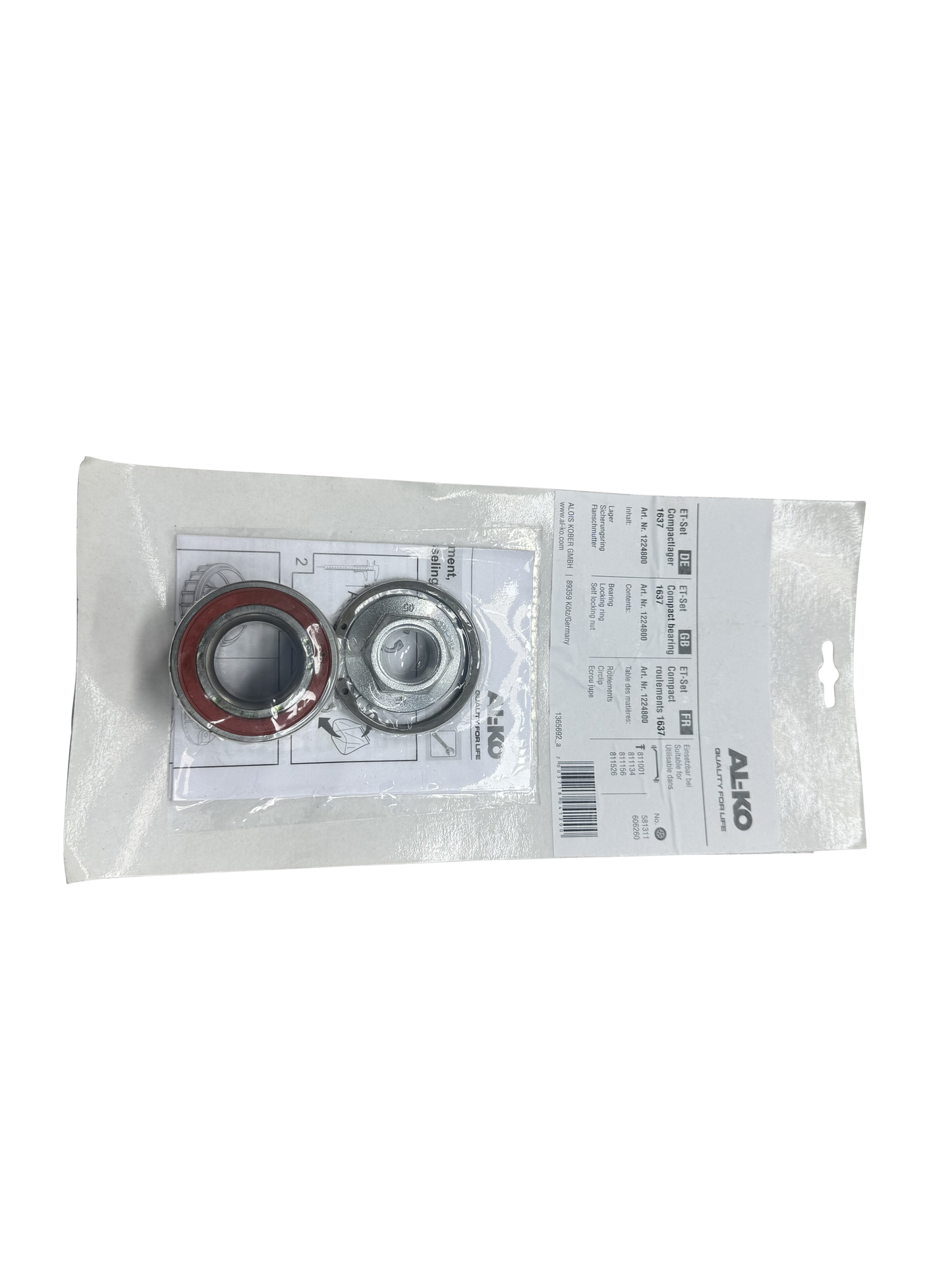 AL-KO 1637 Euro Bearing Kit