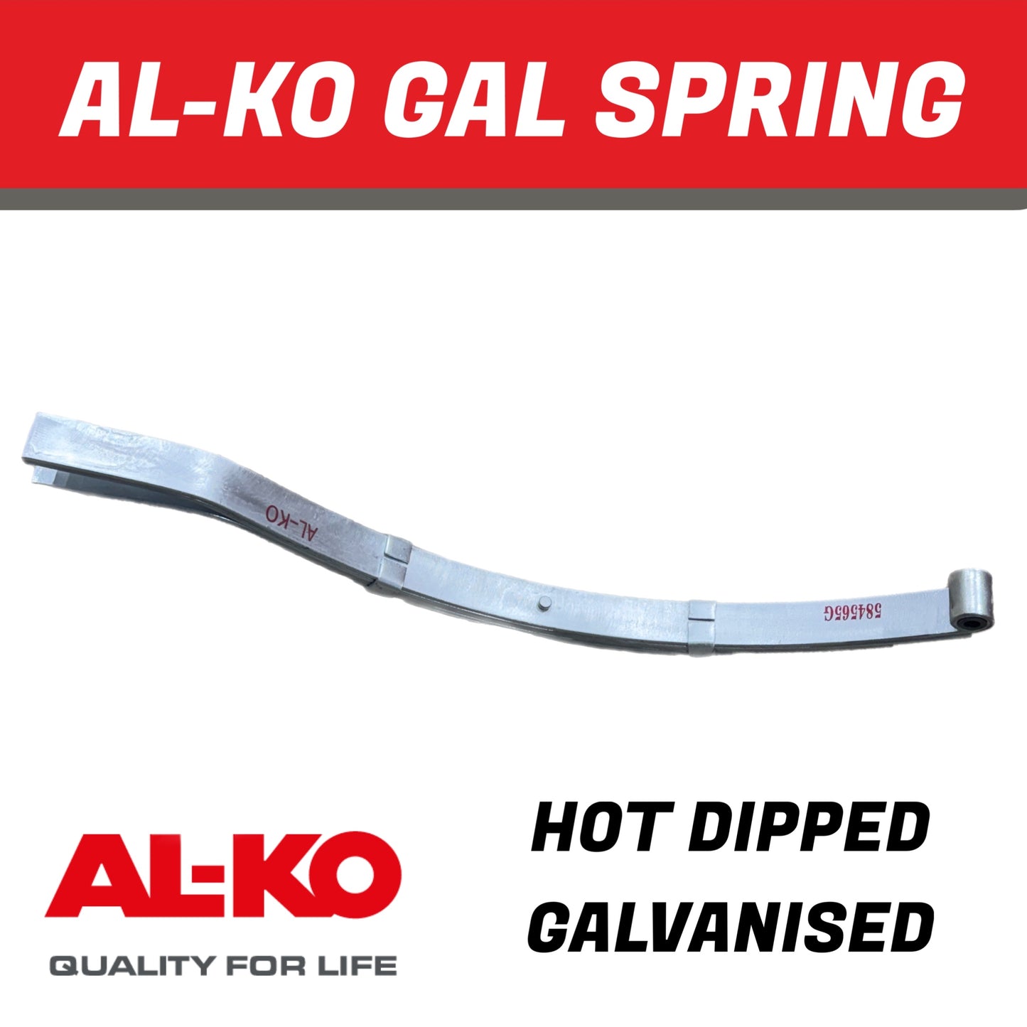 AL-KO 5 Leaf Galvanised Eye Slipper Spring – 765mm