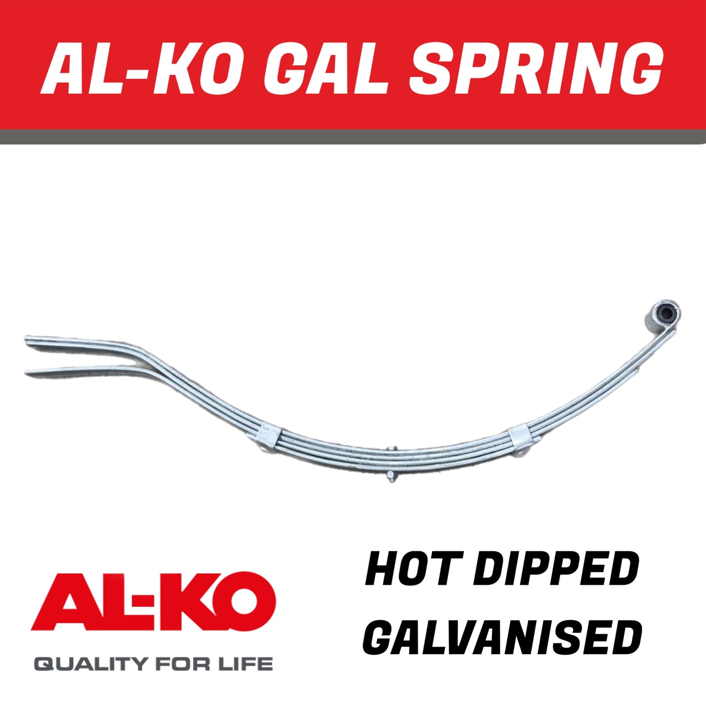 AL-KO 4 Leaf Galvanised Eye Slipper Spring – 765mm