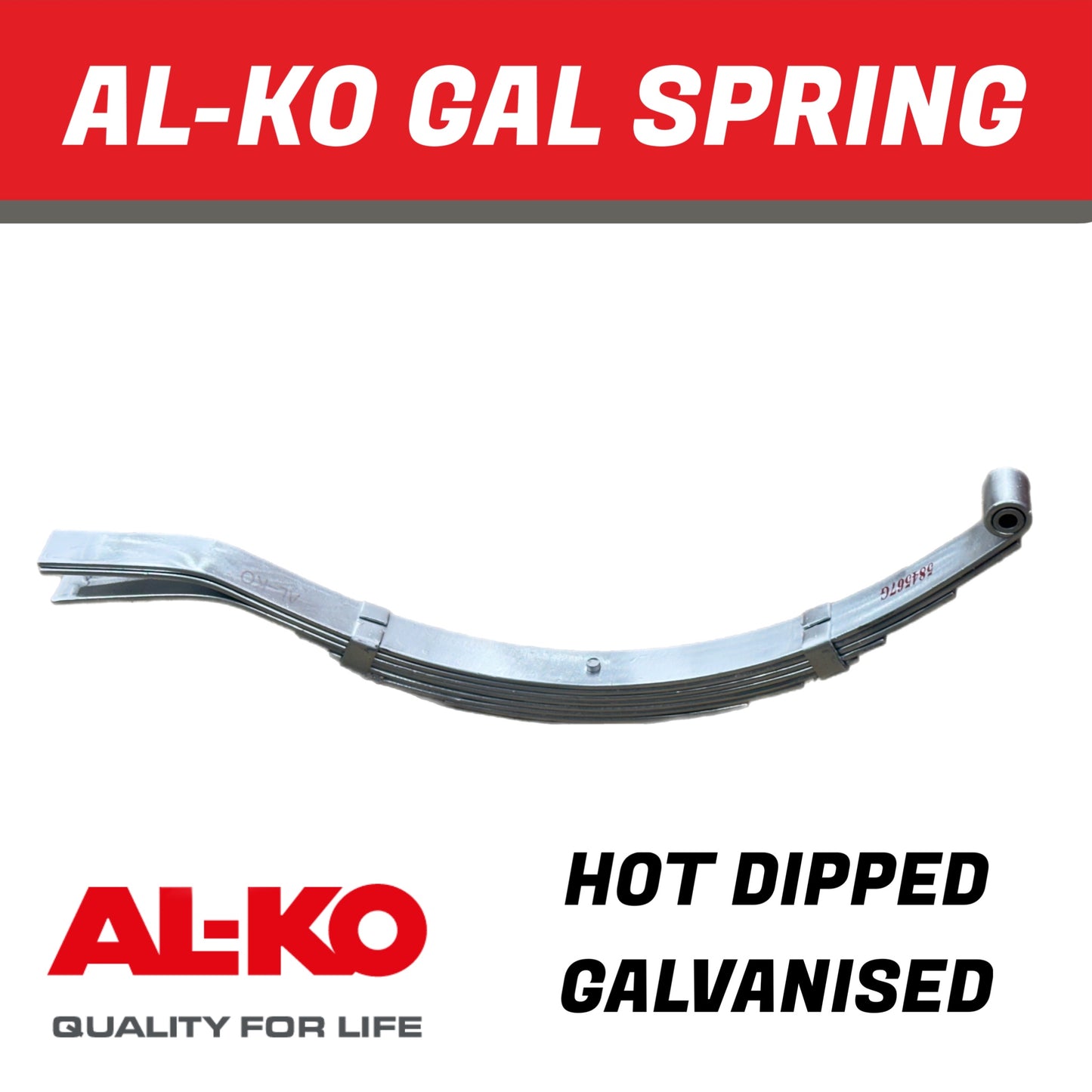 AL-KO 7 Leaf Galvanised Eye Slipper Spring – 765mm
