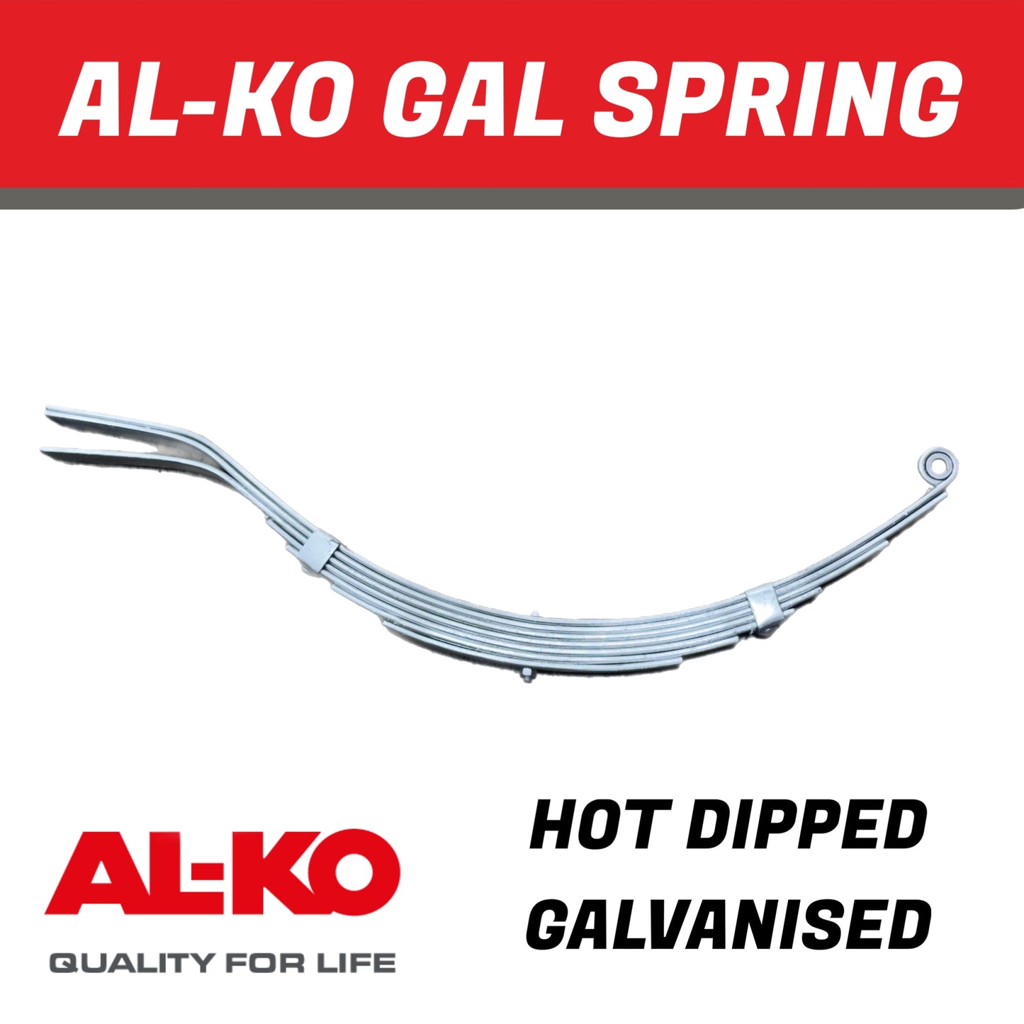 AL-KO 7 Leaf Galvanised Eye Slipper Spring – 765mm