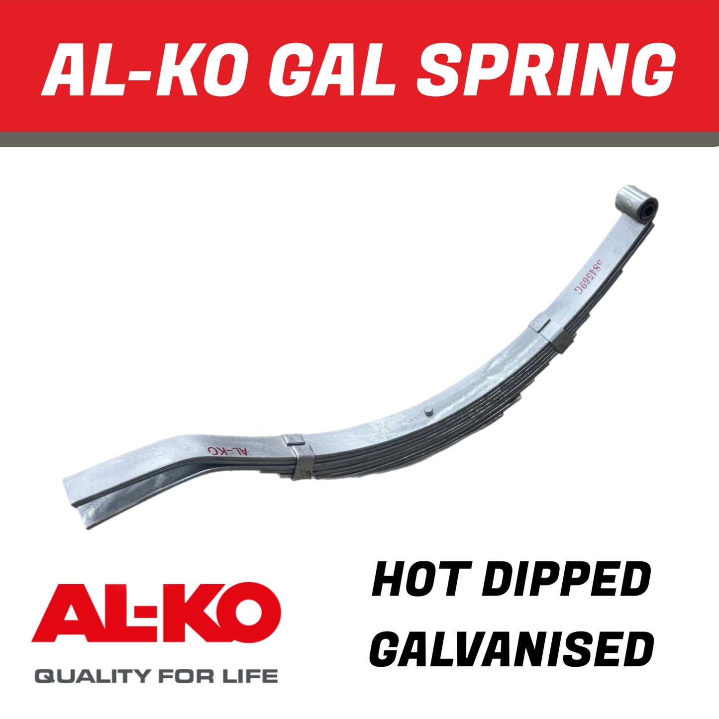 AL-KO 9 Leaf Galvanised Eye Slipper Spring – 765mm