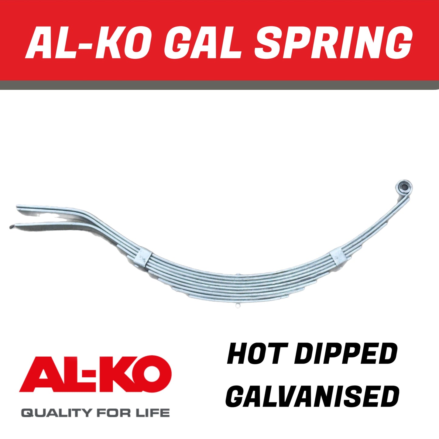 AL-KO 9 Leaf Galvanised Eye Slipper Spring – 765mm