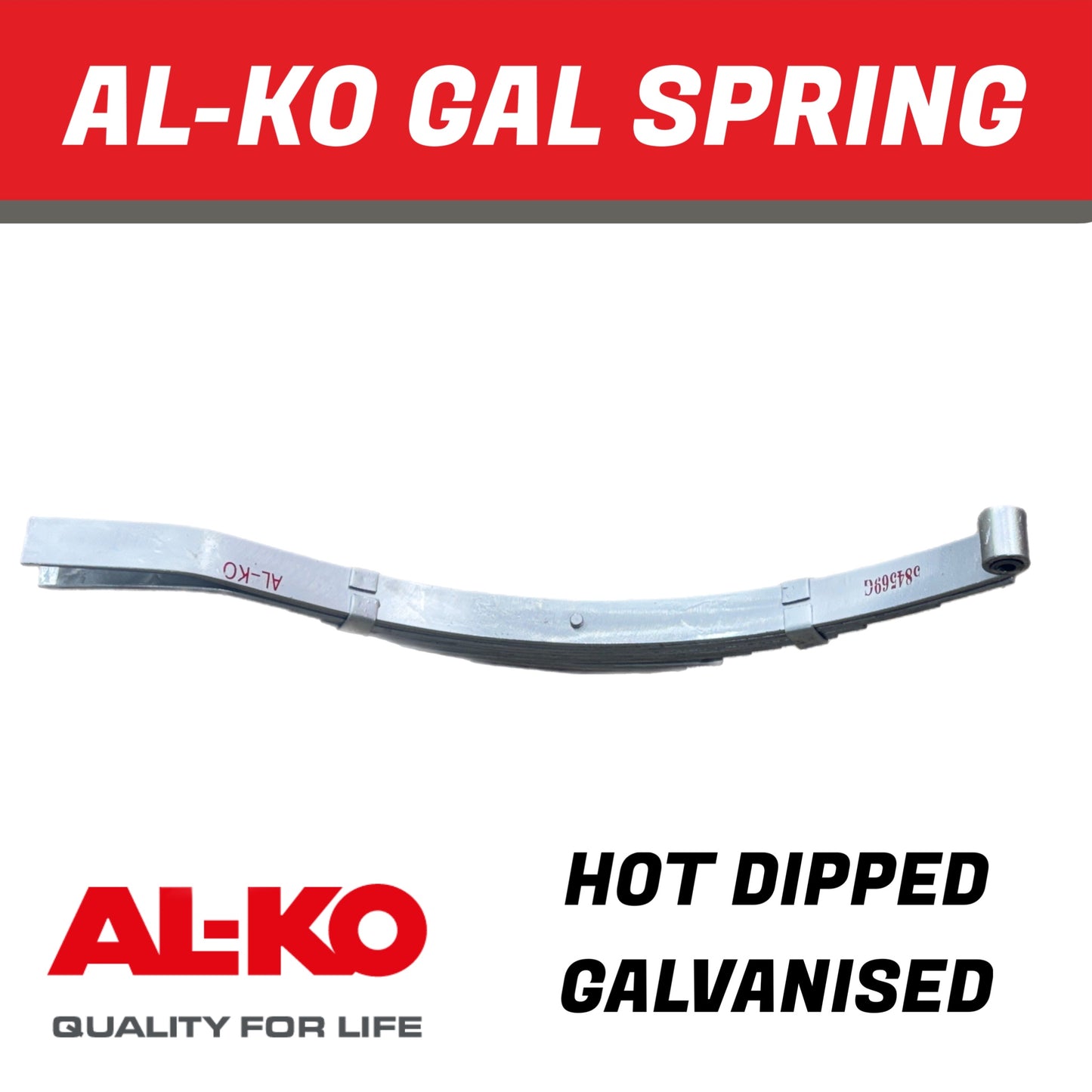 AL-KO 9 Leaf Galvanised Eye Slipper Spring – 765mm