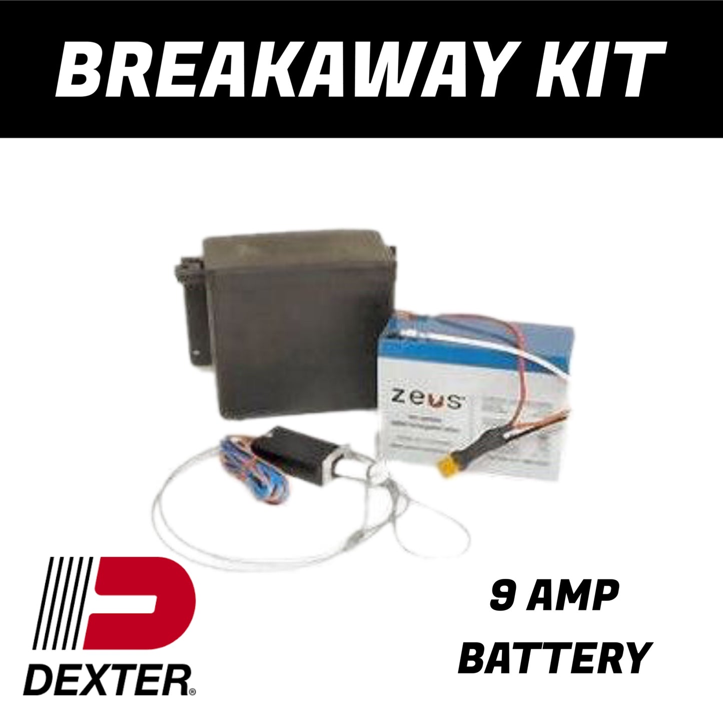 Dexter 9 AMP Breakaway Battery Kit