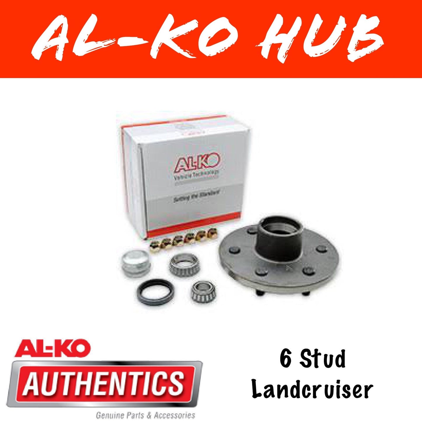 AL-KO 6 Stud Unbraked Hub with Ford Bearings