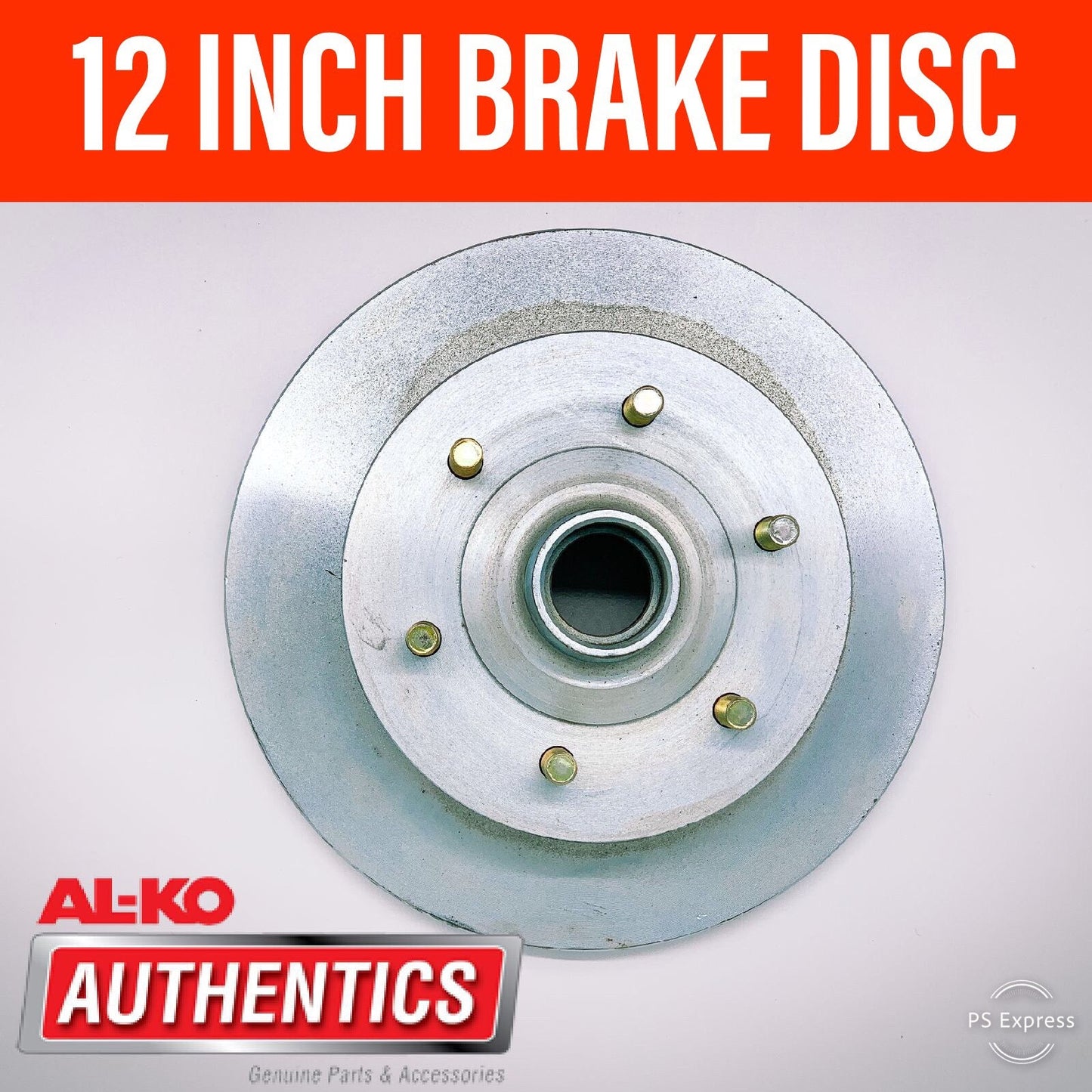 AL-KO 12 INCH 6 STUD BRAKE DISC SUIT FORD/HOLDEN BEARINGS