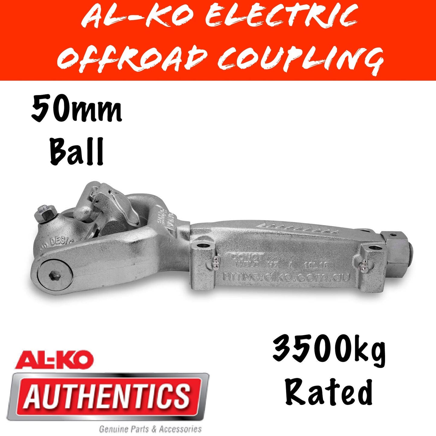 ALKO OFFROAD 50MM BALL COUPLING 3500KG Rated