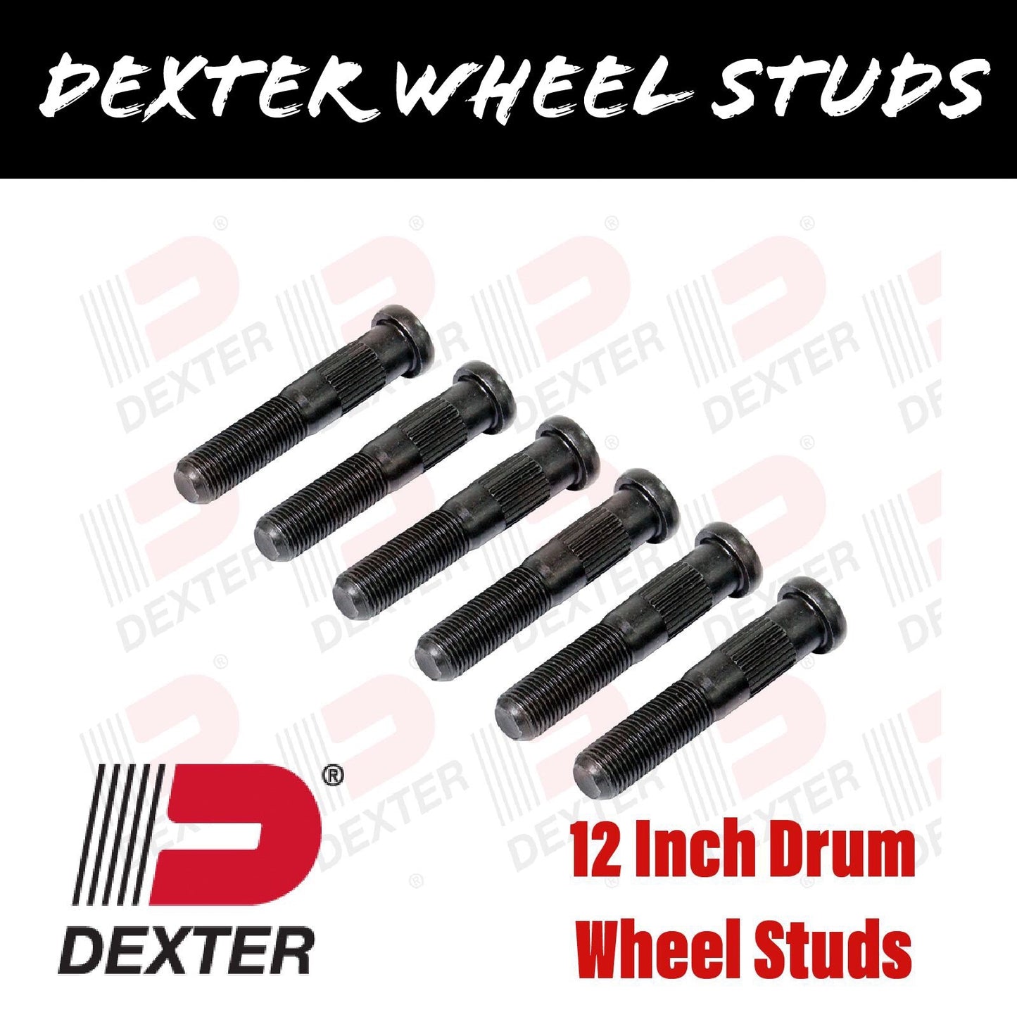 DEXTER 12 INCH DRUM WHEEL STUDS