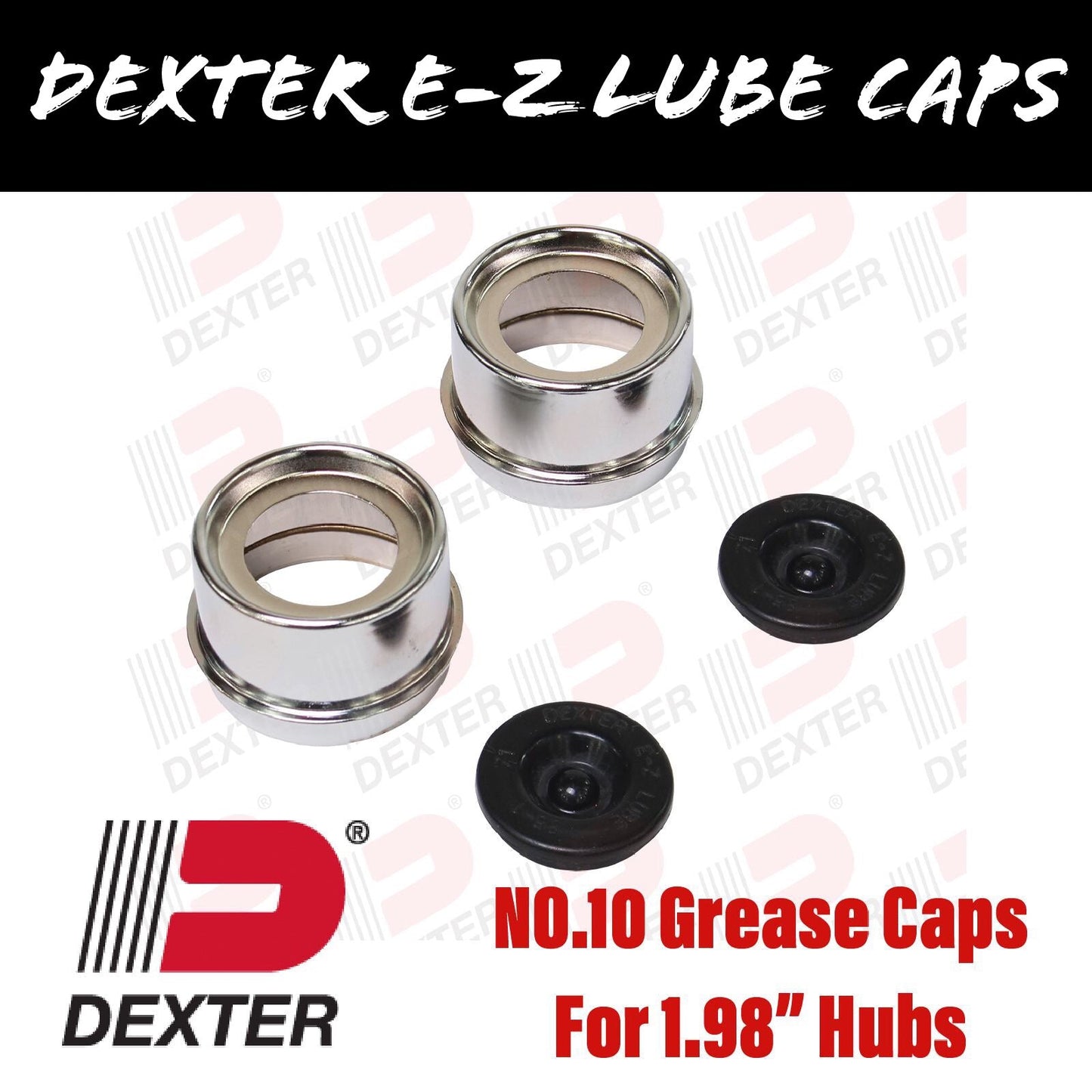DEXTER 1.98 INCH EZ LUBE GREASE CAPS