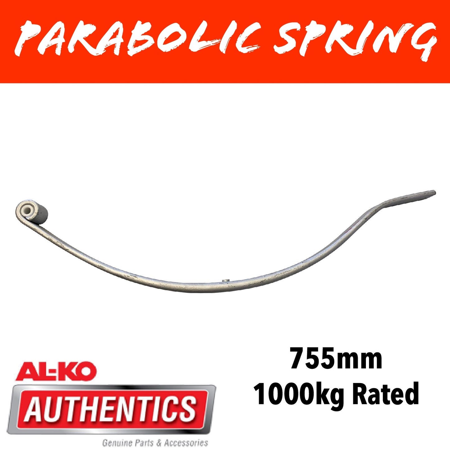 AL-KO 1000KG RATED PARABOLIC Leaf Spring Dacromet