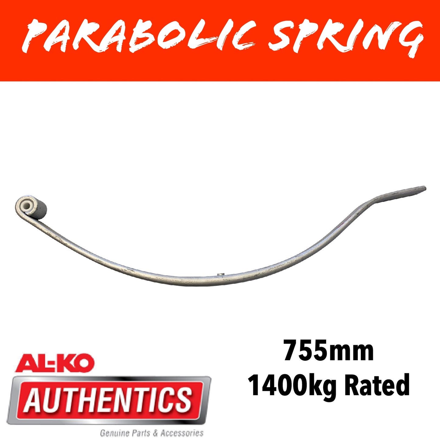 AL-KO 1400KG RATED PARABOLIC Leaf Spring Dacromet