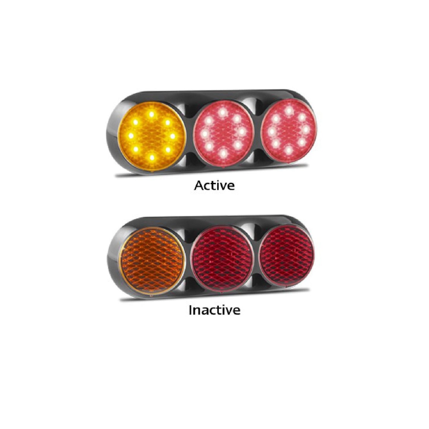 LED Autolamps 82CARR Coloured LED Tail Light 3M Tape