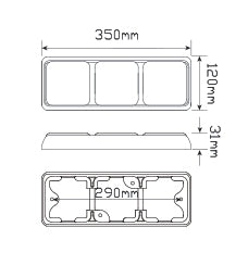 LED Autolamps 100 Series Stop/Tail and Indicator LED Light 5 Year Warranty