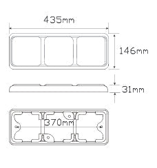 LED Autolamps 125 Series Stop/Tail and Indicator LED Light 5 Year Warranty