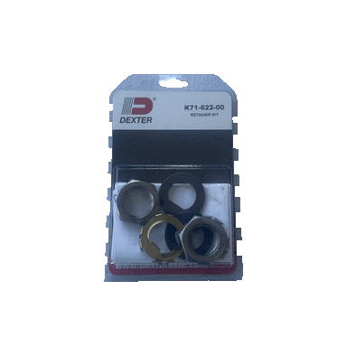 Dexter Axle Nut/Washer and Retainer Nut Kit
