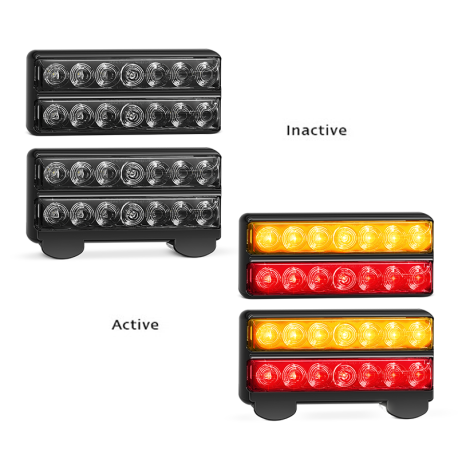 LED Autolamps 207 Black Series Lights