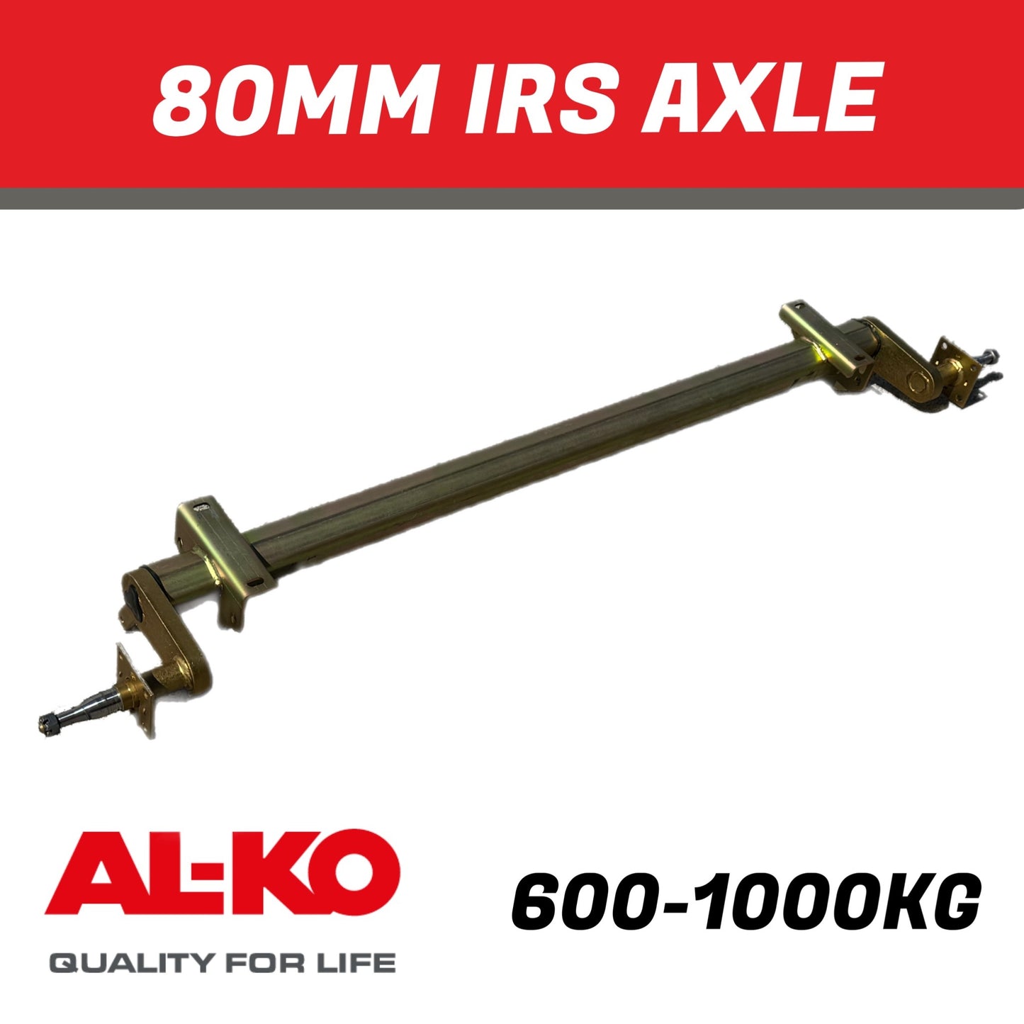 AL-KO 80mm IRS Torsion Axle Bare 600 - 1000Kg Rating