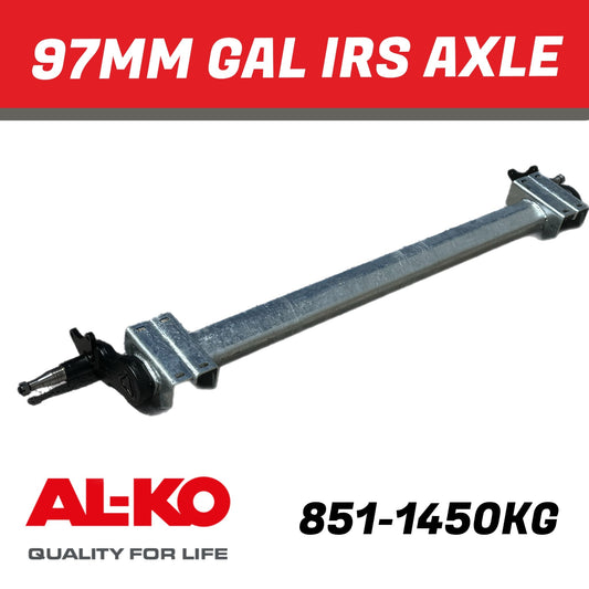 AL-KO 97mm Galvanised IRS Torsion Axle Bare 851 - 1450Kg Rating