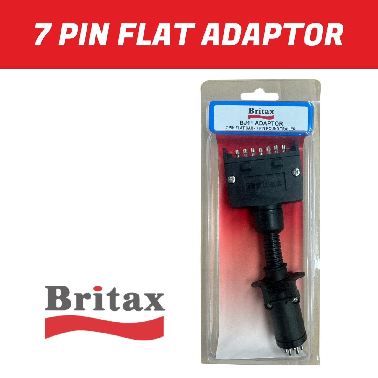 Britax 7 Pin Flat to Round Adaptor