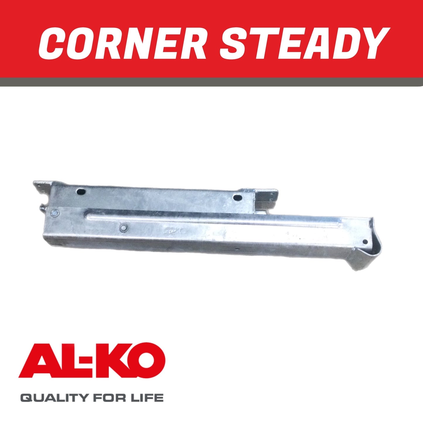 AL-KO Hex Drive Front Corner Steady – 500mm Bolt-On Stabiliser Leg