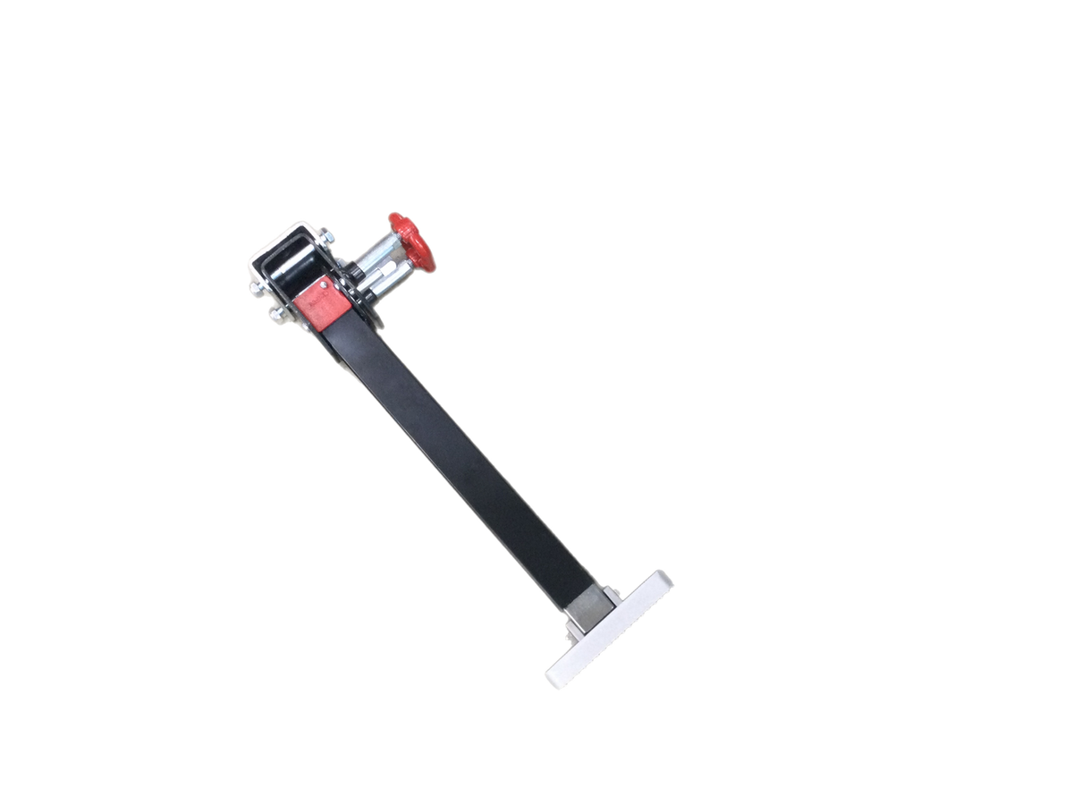 AL-KO 740mm Drop-Down Corner Steady – Black E-Coat with Aluminium Foot