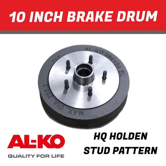 AL-KO 10″ Electric Brake Drum – 5 Stud HQ Holden Pattern (5 x 120.65mm)