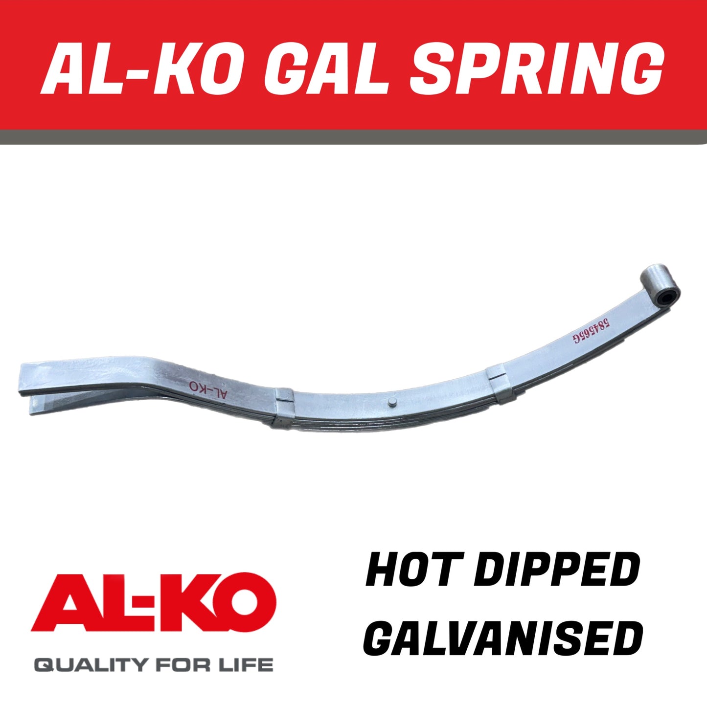 AL-KO 5 Leaf Galvanised Eye Slipper Spring – 765mm