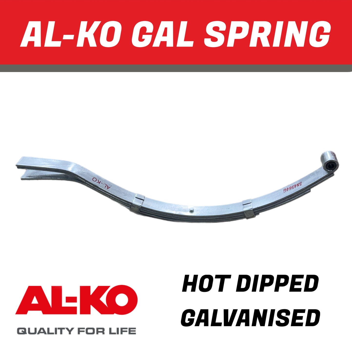 AL-KO 4 Leaf Galvanised Eye Slipper Spring – 765mm