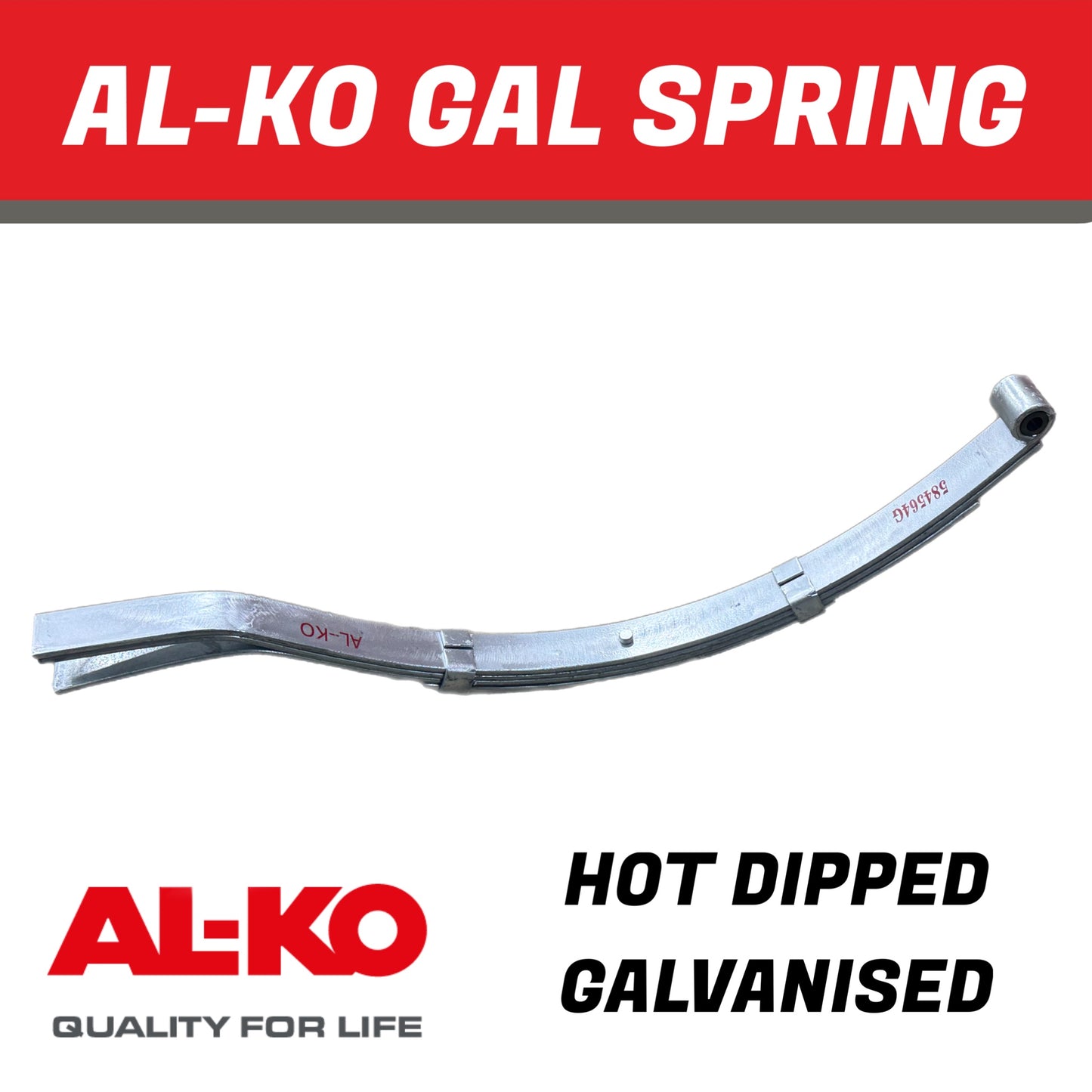 AL-KO 4 Leaf Galvanised Eye Slipper Spring – 765mm
