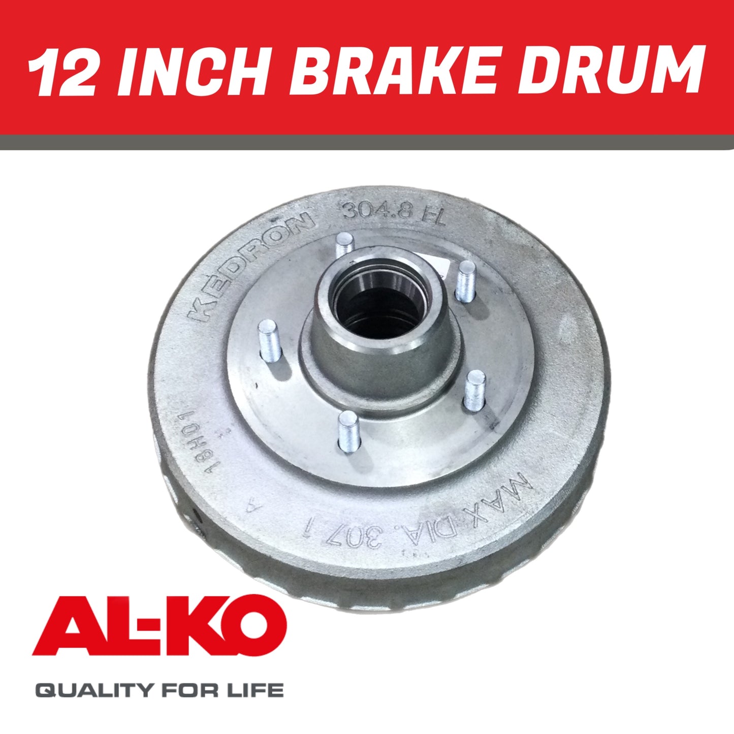 Kedron 12 Inch Brake Drum by AL-KO