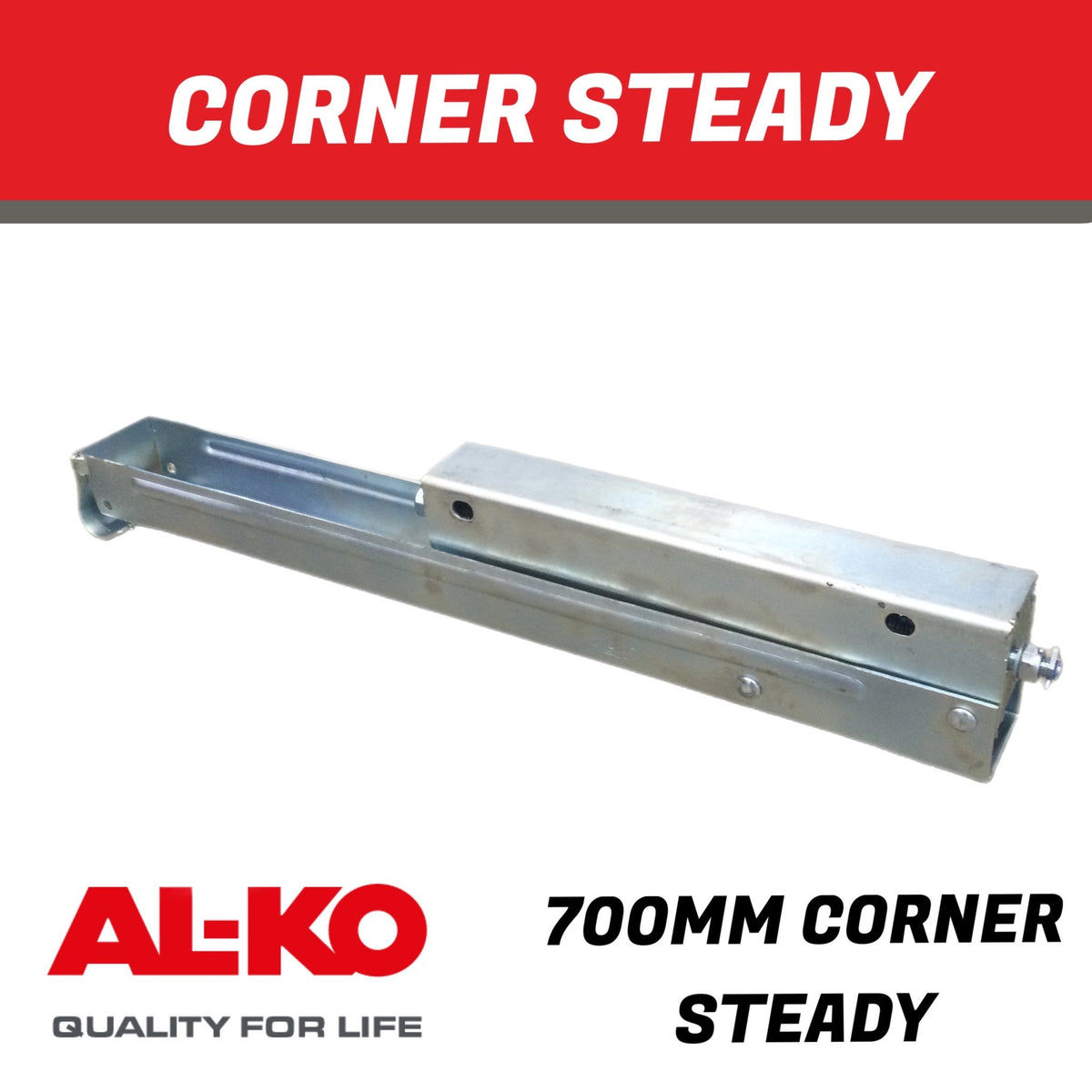 AL-KO 700mm Hex Drive Corner Steady – No Wheel | 654701