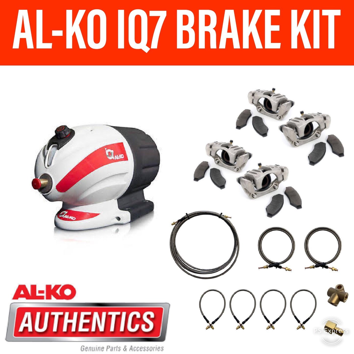 AL-KO IQ7 BRAKE KIT With Calipers and S/S Brake Lines
