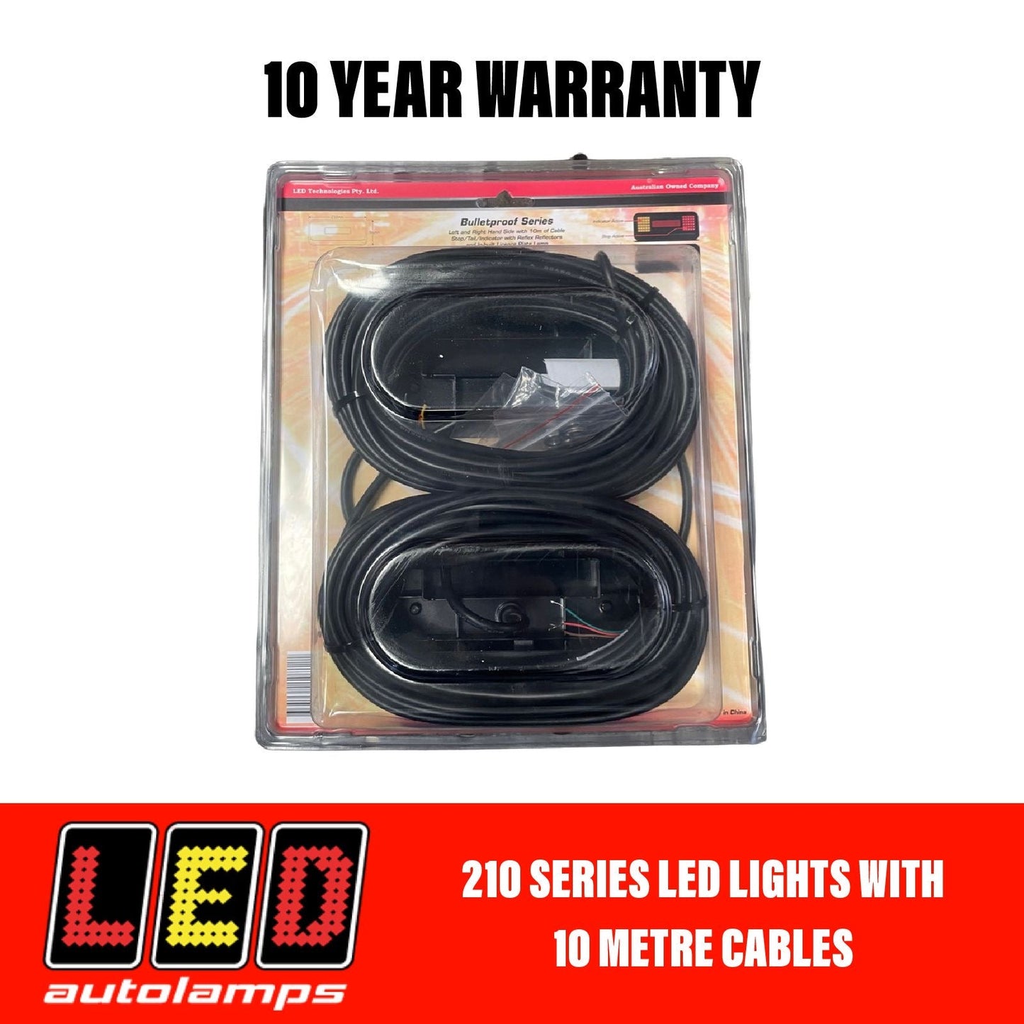 LED AUTOLAMPS 210 Series Boat Trailer LED Lights with 10 Metre Cables