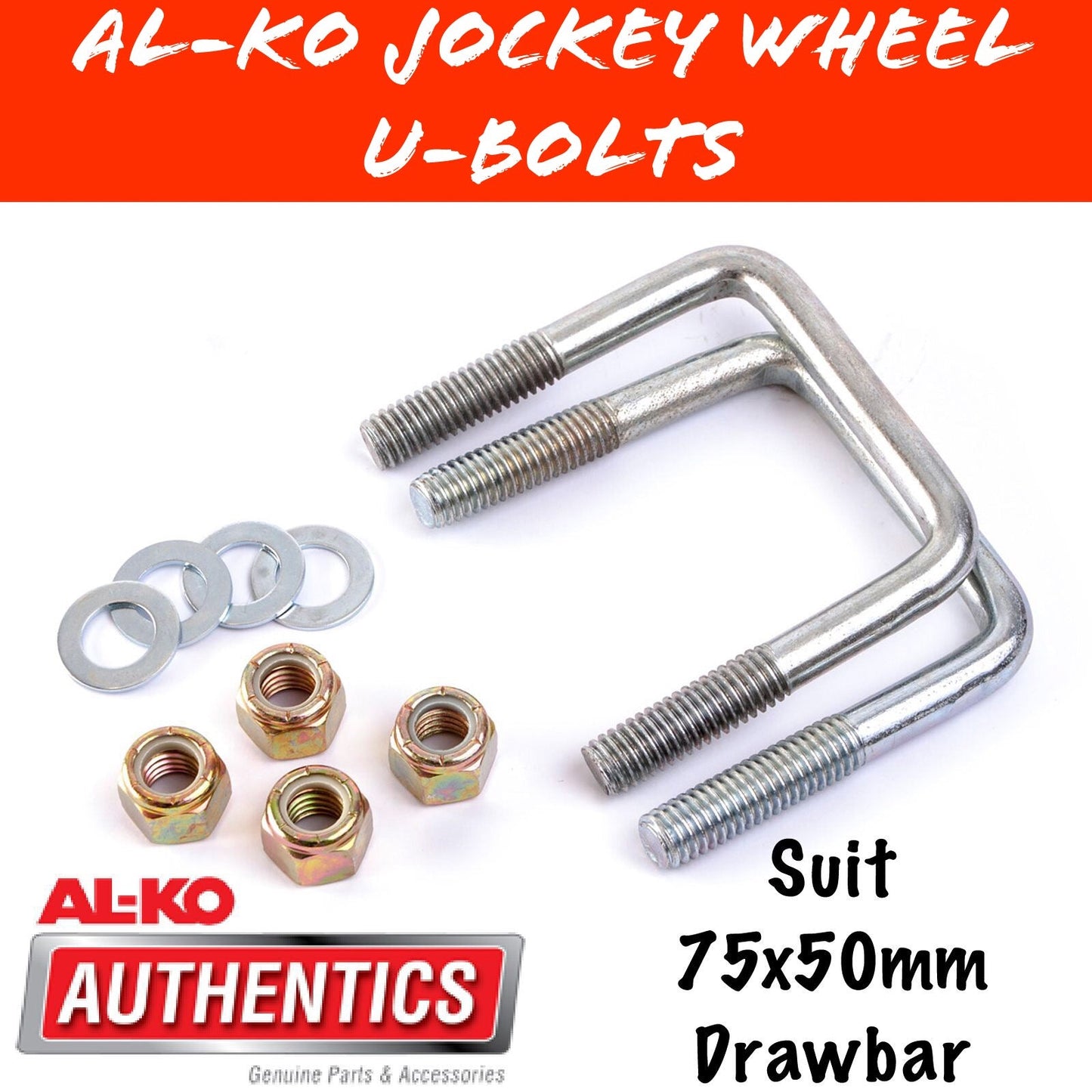 AL-KO 75X50MM DRAW BAR U-Bolt Set