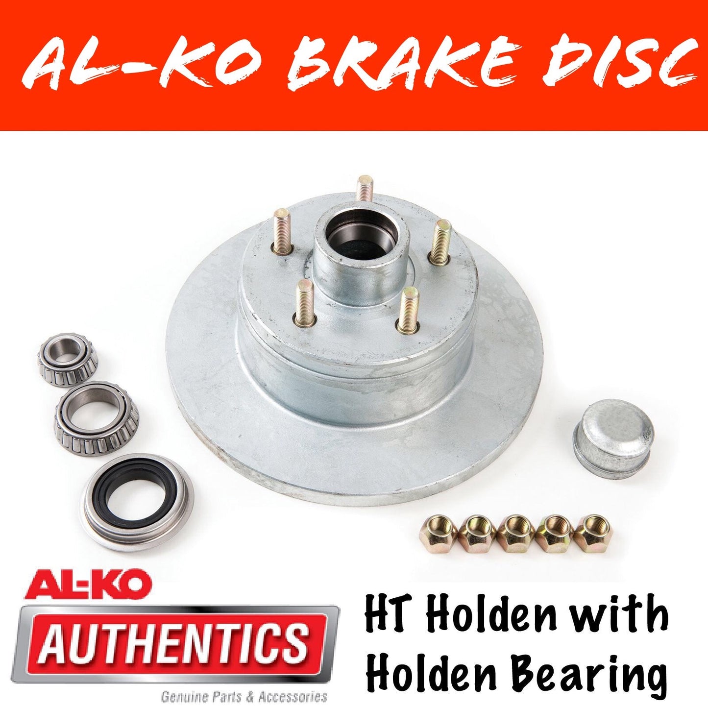 AL-KO HT Holden Gal Brake Disc with Holden Bearings