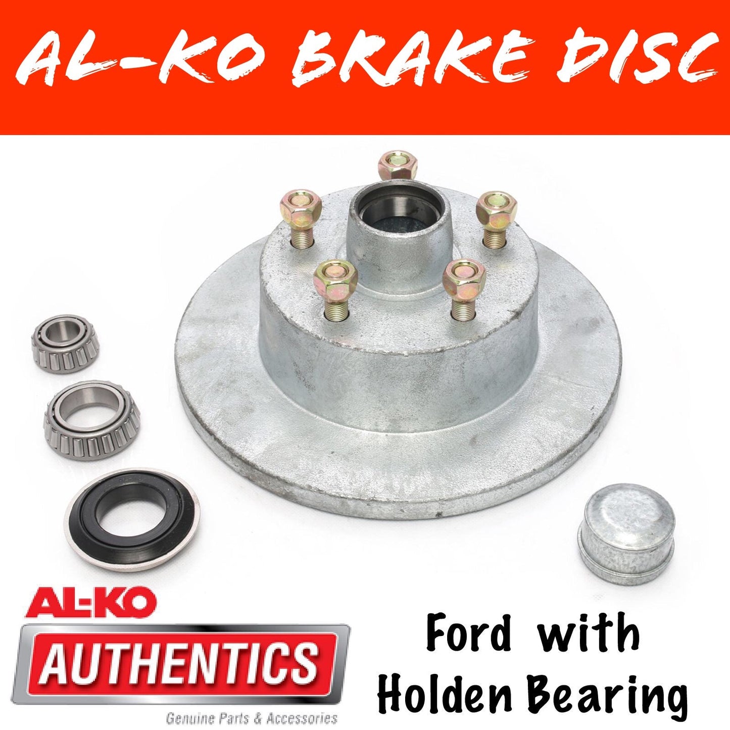 AL-KO Galvanised Ford Brake Disc with Holden Bearings