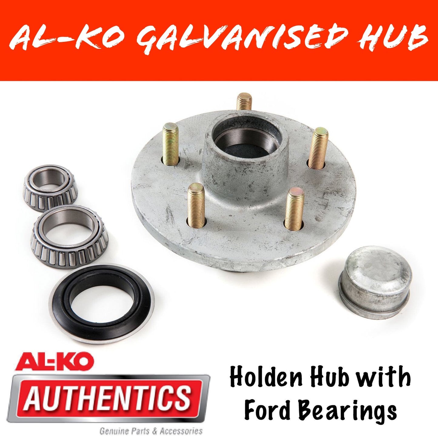 AL-KO HT Holden Gal Hub with Ford Wheel Bearings