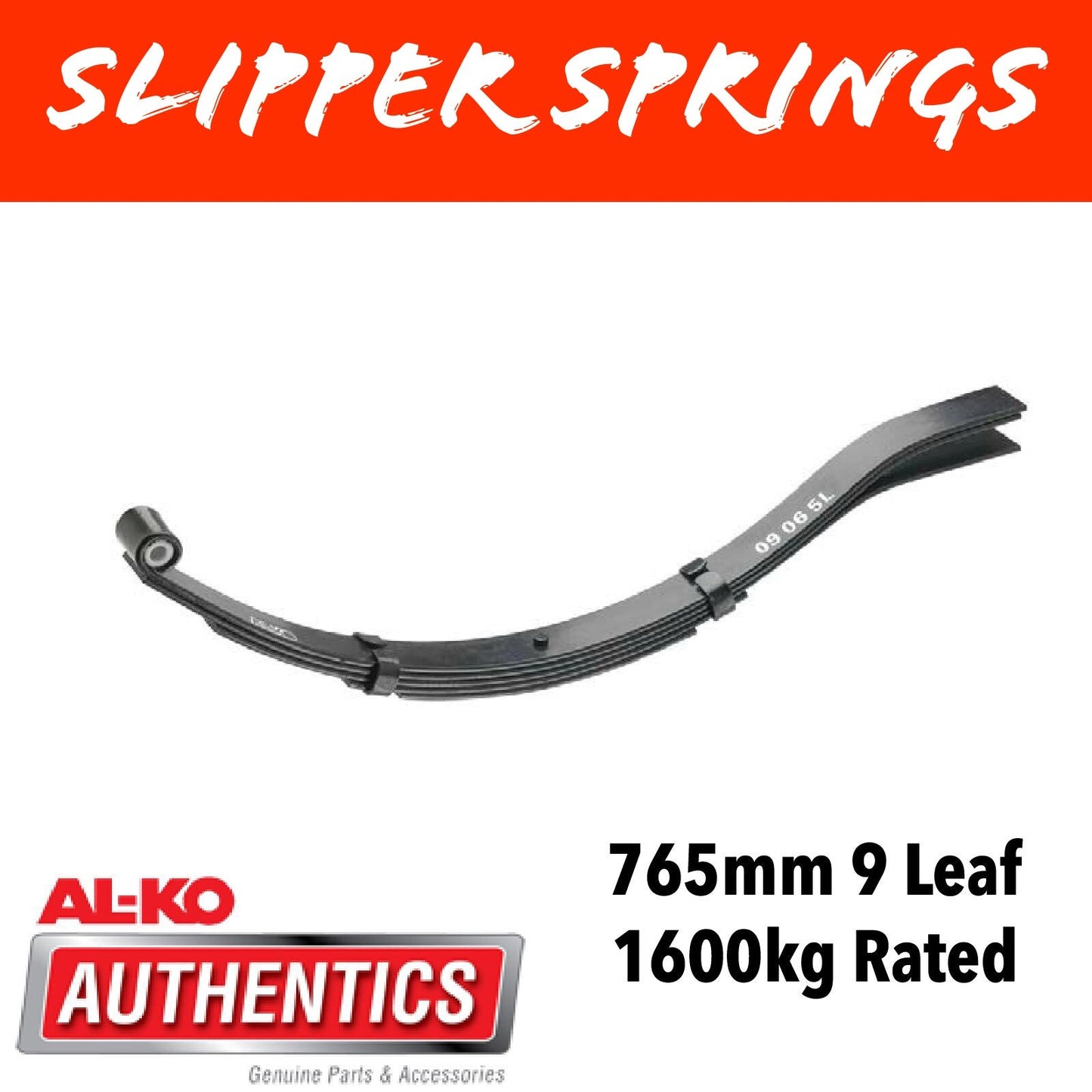 AL-KO 9 LEAF 765MM Leaf Spring Black