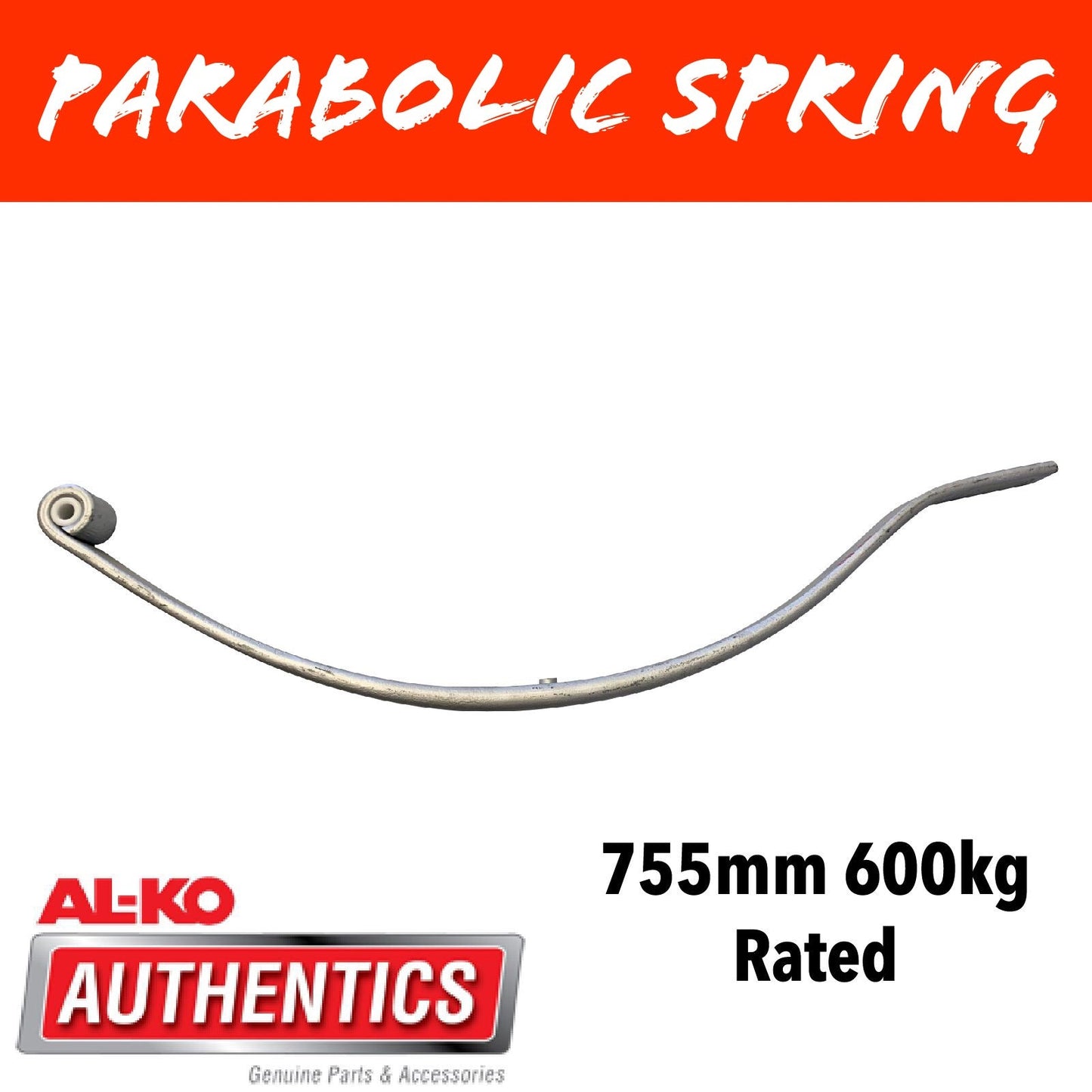 AL-KO 600KG RATED PARABOLIC Leaf Spring Dacromet