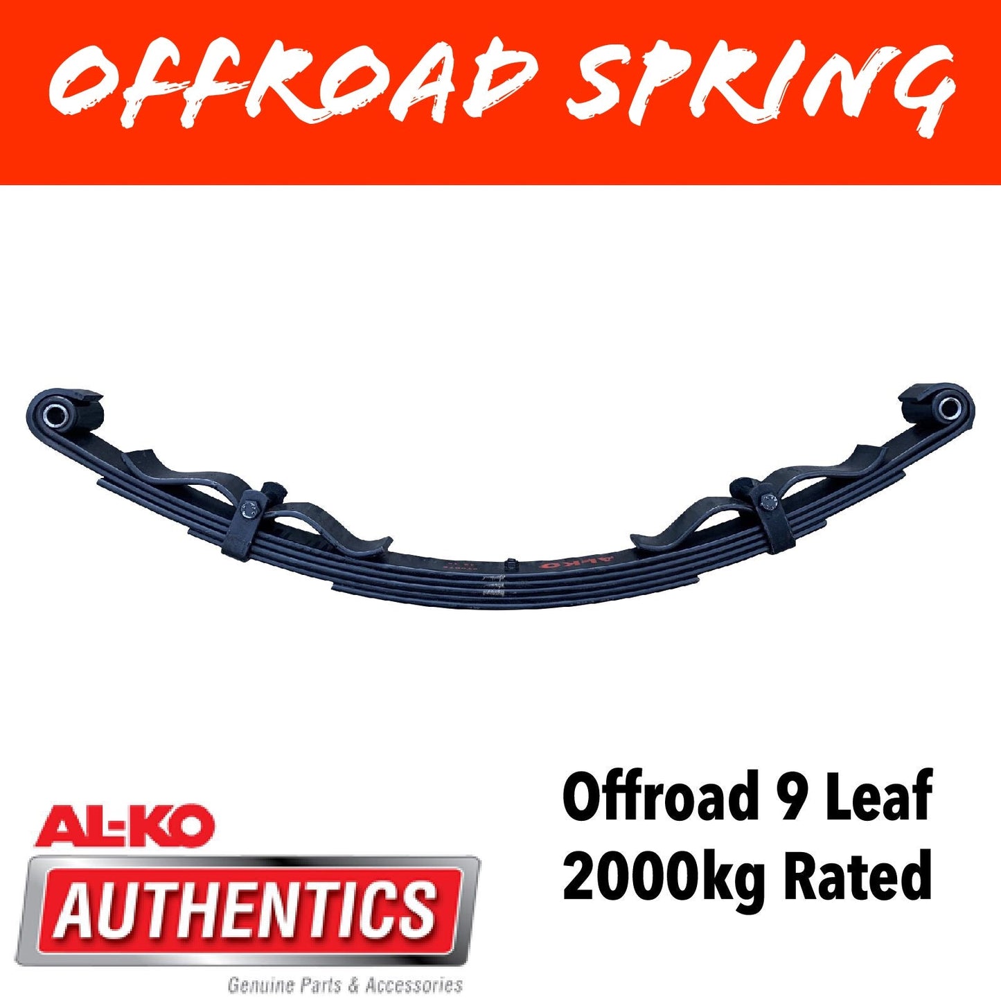 AL-KO OUTBACK REBOUND 9 Leaf Shackle Spring