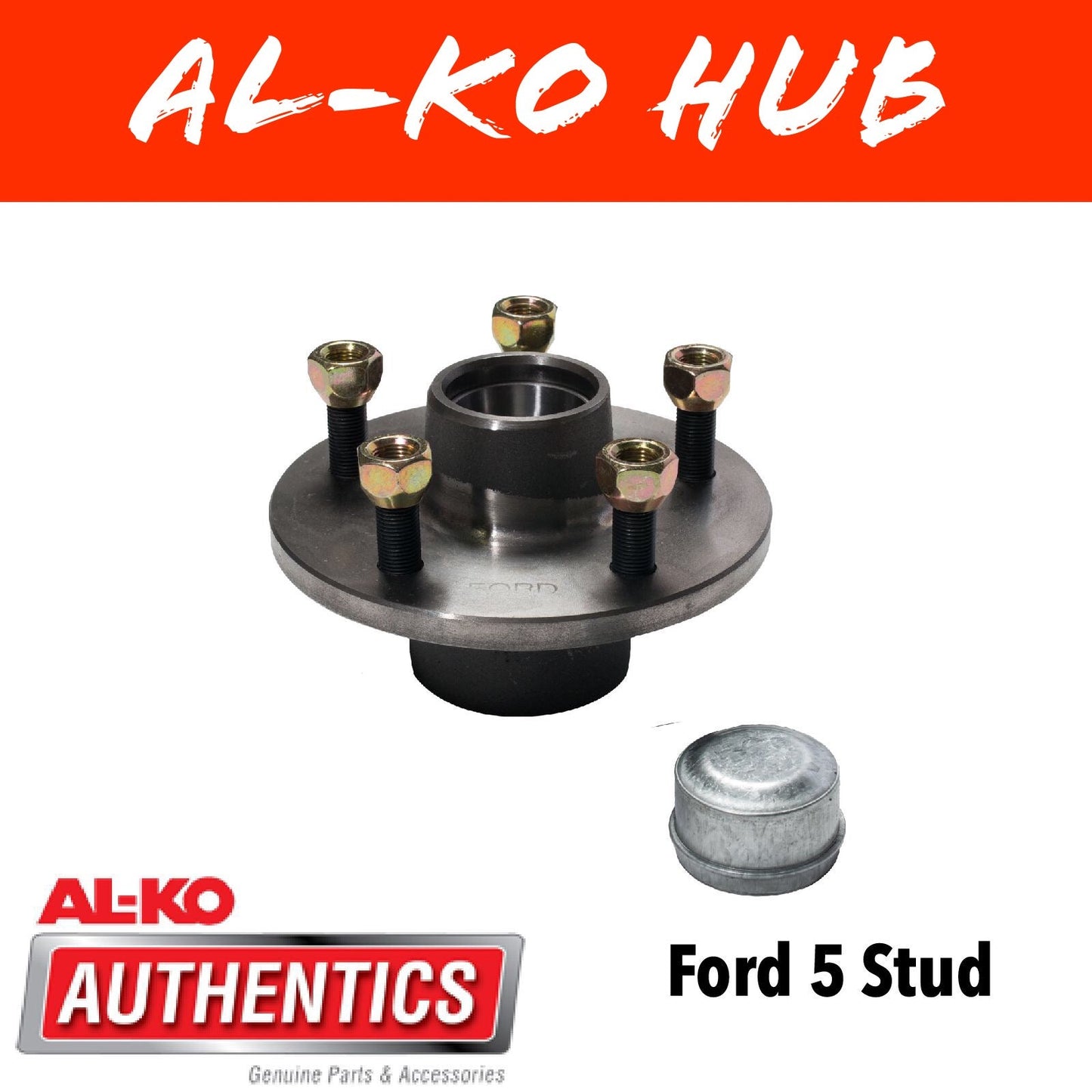 AL-KO FORD Unbraked Hub with Holden Wheel Bearings