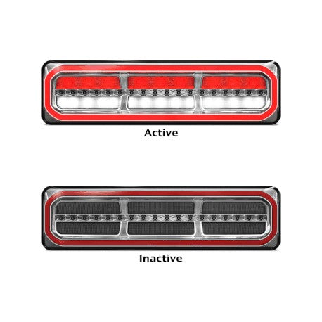 LED AUTOLAMPS 3854ARWM-2 MAXILAMP Sequential Indicator LED Taillights