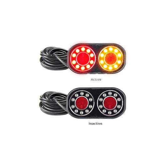 LED AUTOLAMPS 209 Series Tail Lights with 8M Hardwired Cables