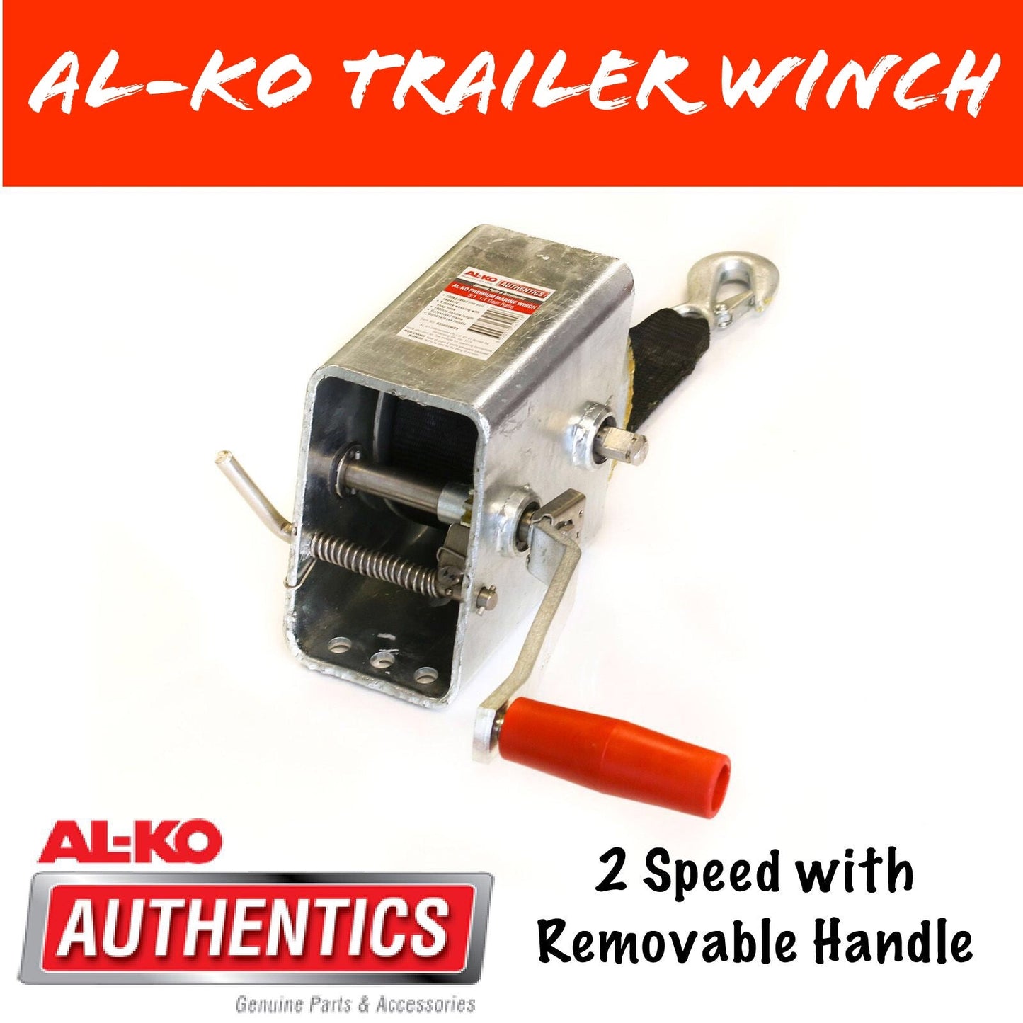AL-KO 3 SPEED 10:1 Marine Winch with Strap