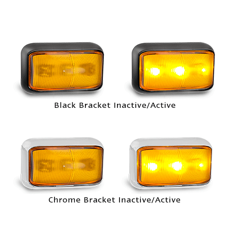 LED AUTOLAMPS 58 SERIES ORANGE LED Marker Light