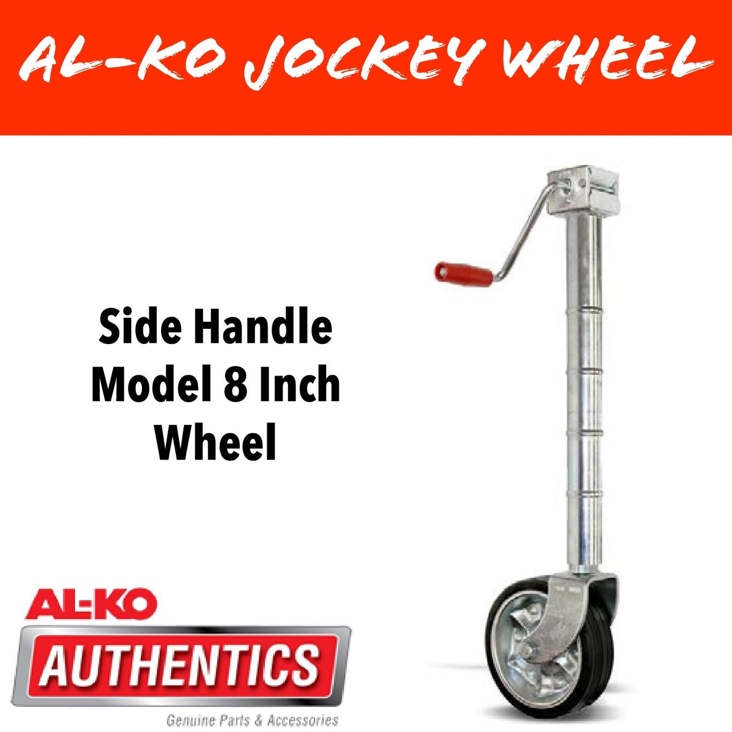 AL-KO 8 INCH Side Handle Jockey Wheel