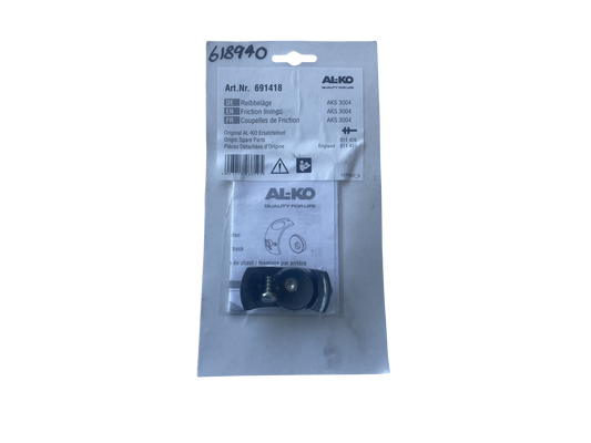 AL-KO AKS 3004 Front & Back Friction Lining Set