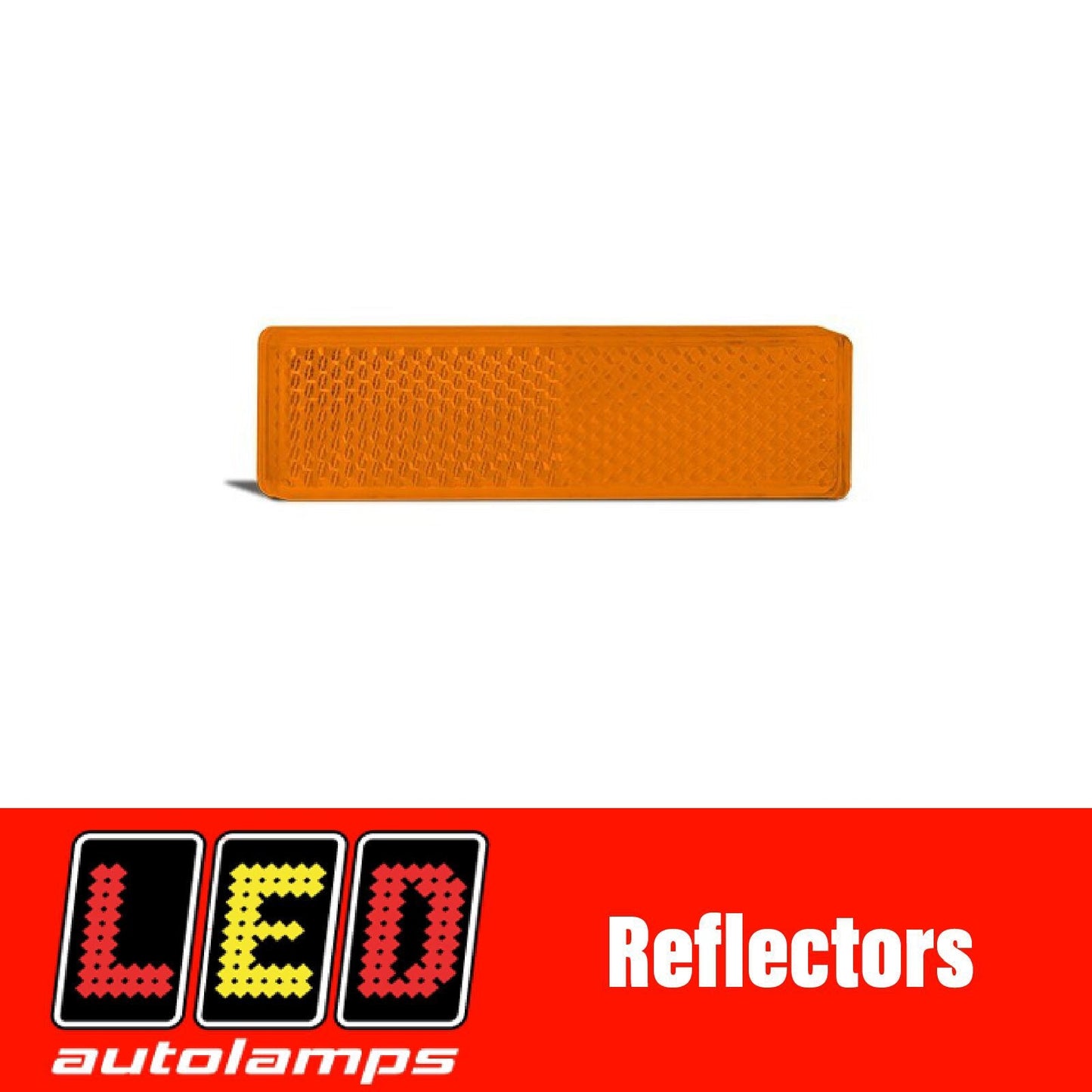 LED AUTOLAMPS AMBER REFLECTOR PAIR