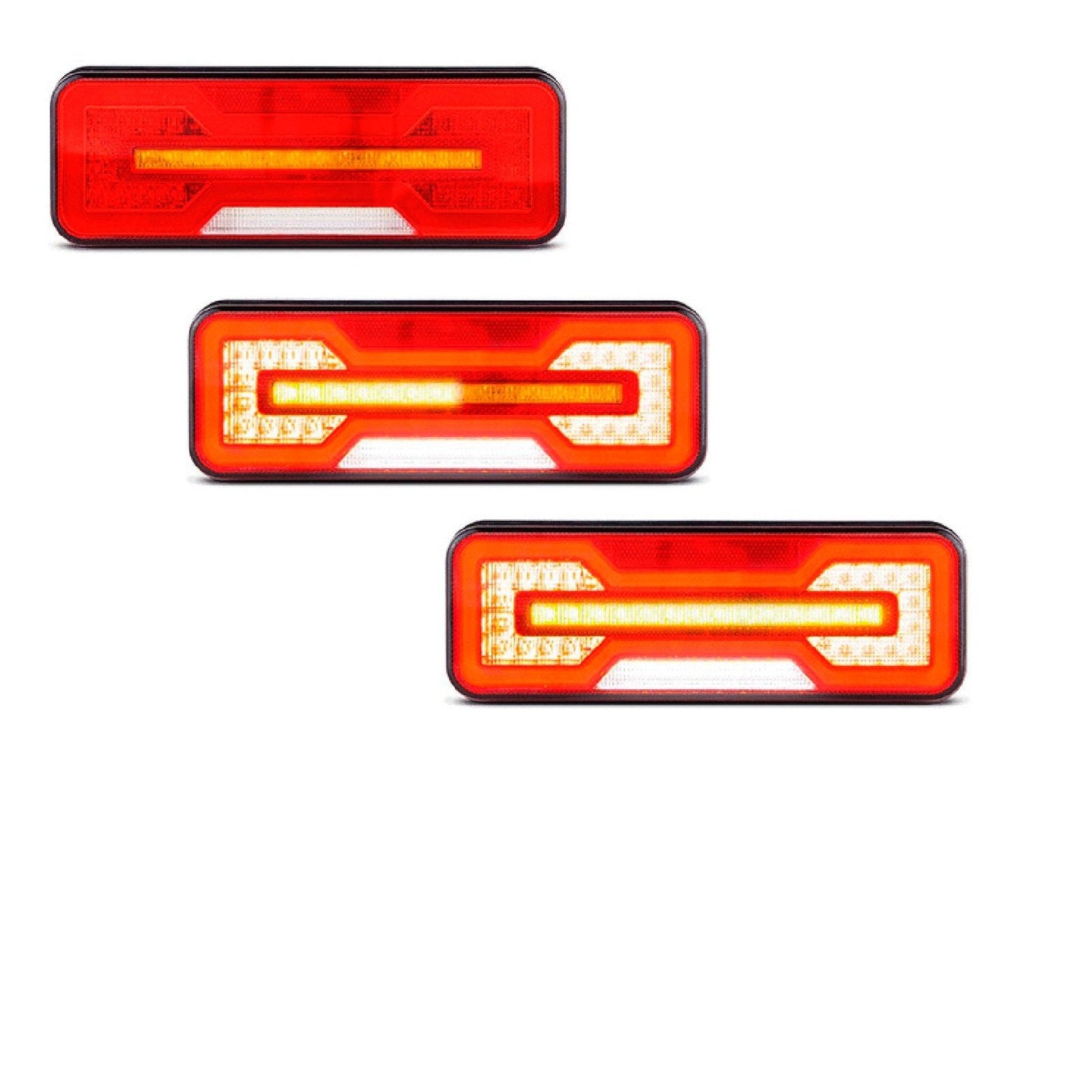 LED AUTOLAMPS 284ARWM-2 Sequential LED Light Lights with Reverse Light Pair